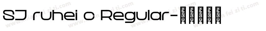 SJ ruhei c Regular字体转换